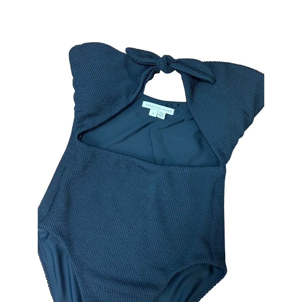 Veronica Beard Bethany Knot Cut Out One Piece Swimsuit Medium - Picture 2 of 6